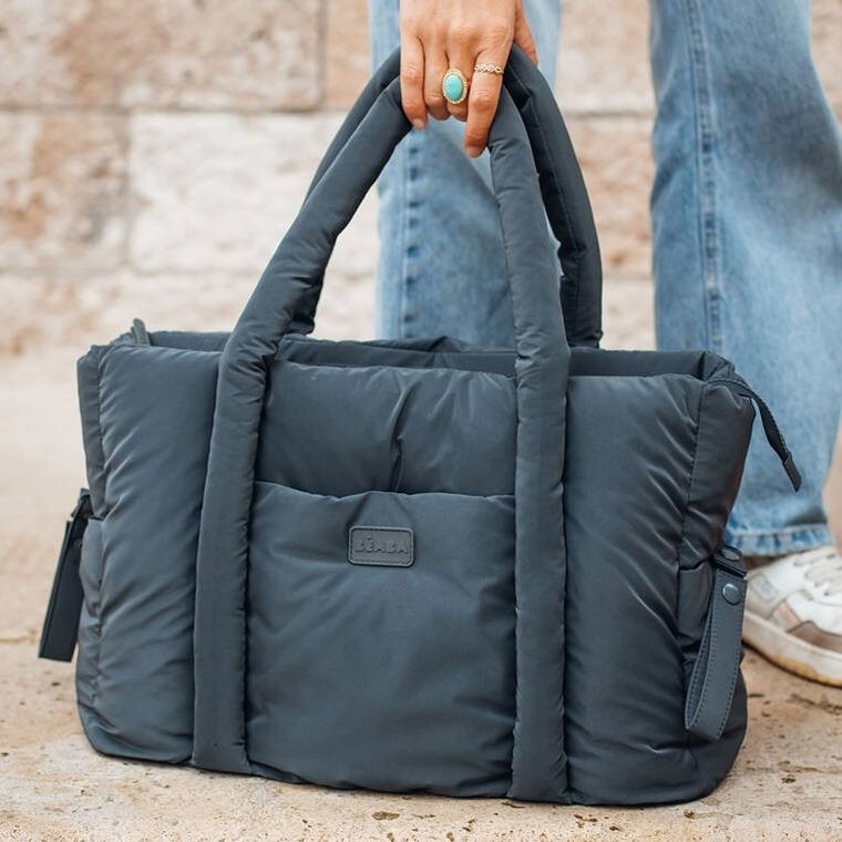 Beaba, Puffy Paris, torba dla mamy, Dark heather grey