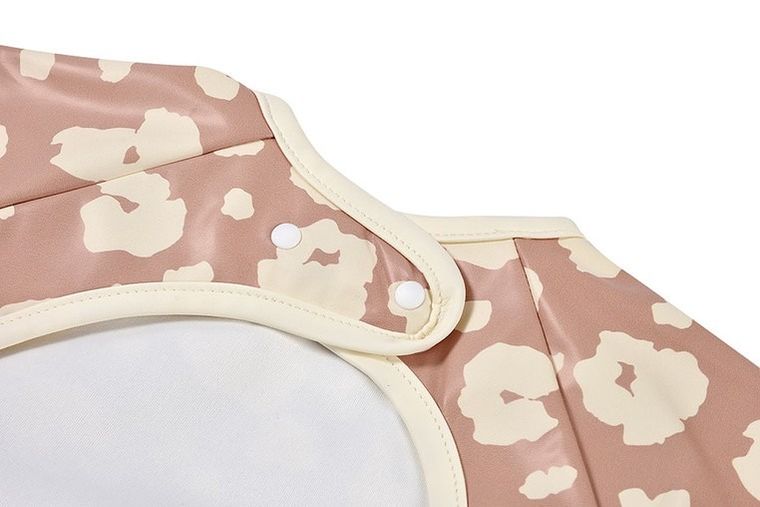 Beaba, śliniak 2w1 z odpinanym długim rękawem, savannah bloom