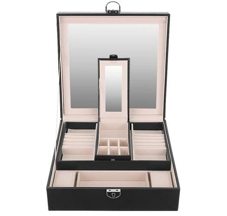 Beautylushh, kuferek na biżuterię, czarny