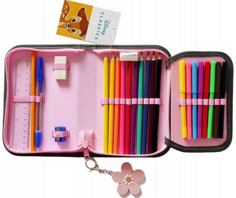 Beniamin, Bambi, piórnik rozkładany, z wyposażeniem