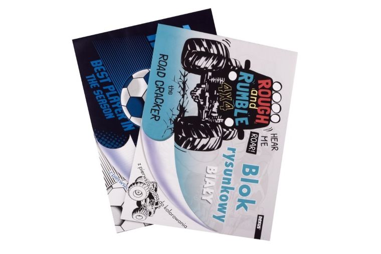 Beniamin, blok rysunkowy, A4, 20 kartek, biały