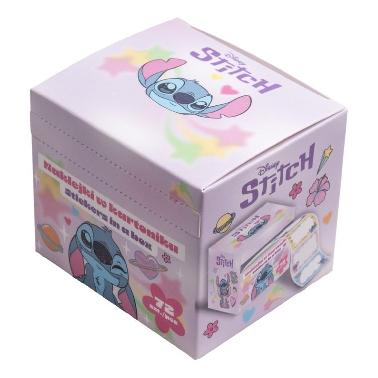 Beniamin, Lilo i Stitch, naklejki w kartoniku, 72 elementy