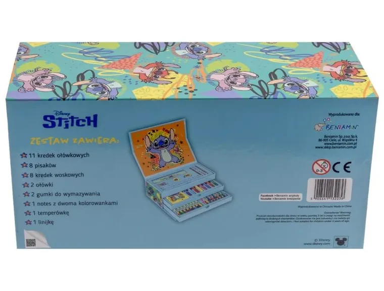 Beniamin, Lilo i Stitch, zestaw artystyczny, 34 elementy