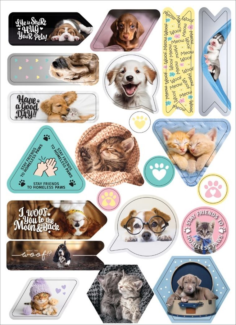 Beniamin, The Sweet Pets, naklejki ozdobne