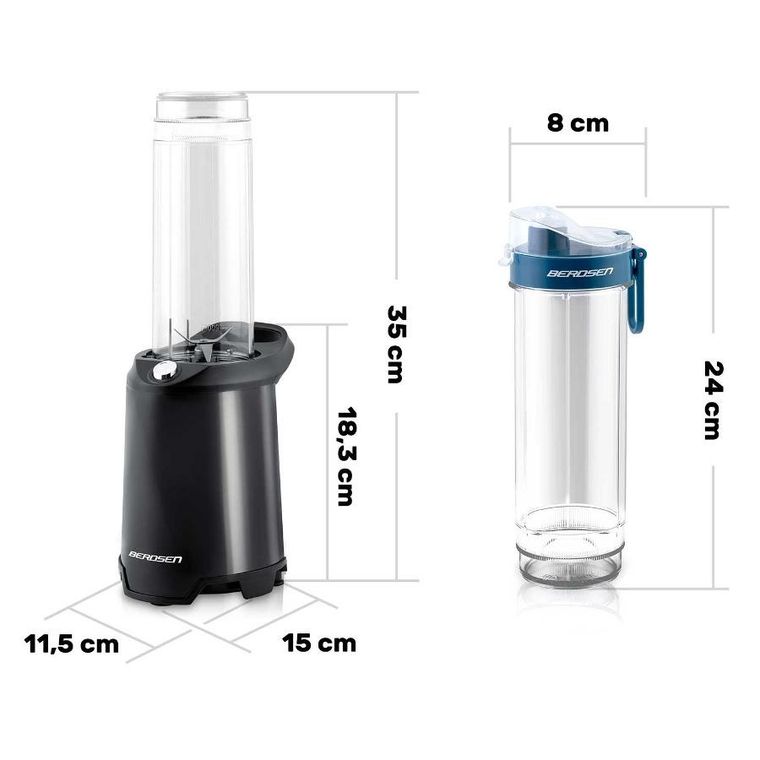 Berdsen, blender do smoothie 350W, czarny, BD-752