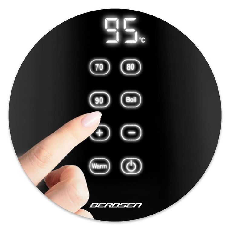 Berdsen, czajnik elektryczny, czarny, 1,7l