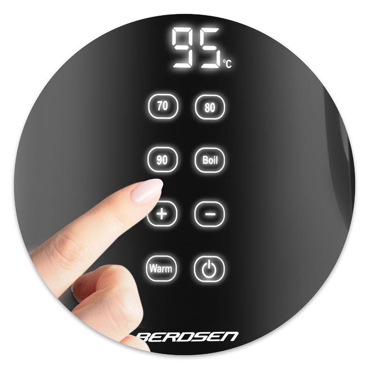 Berdsen, czajnik elektryczny, czarny, 1,7l, BD-707