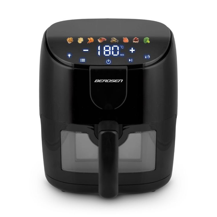 Berdsen, frytkownica beztłuszczowa, air fryer, 1500W, czarny, 4l, BD-658