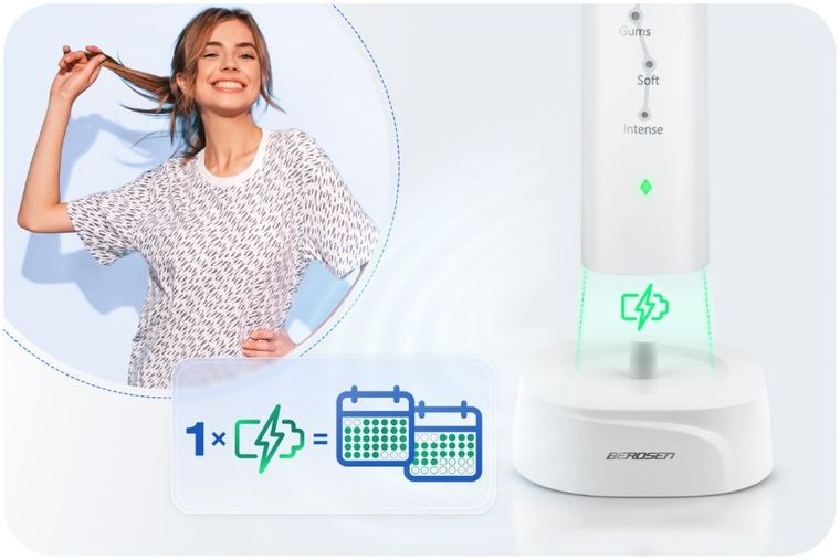 Berdsen, Galaxy, szczoteczka soniczna do zębów, biała