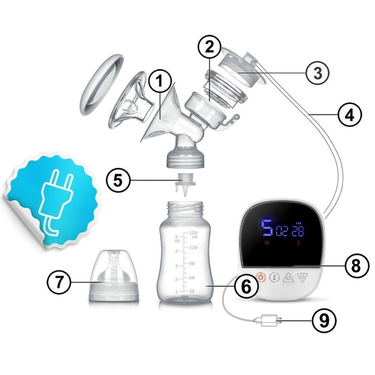 Berdsen, laktator elektryczny, dwufazowy, BL-906