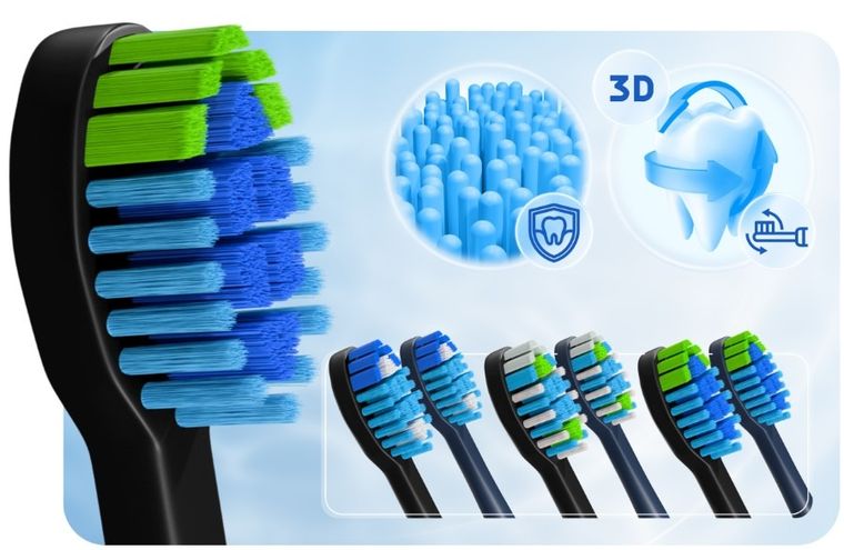 Berdsen, szczoteczka soniczna do zębów, Galaxy Duo, 2 szt.