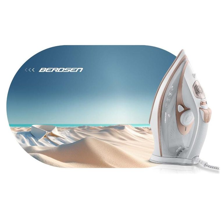 Berdsen, żelazko parowe, ceramiczna powłoka, praca w pionie, 3000W, BD-332