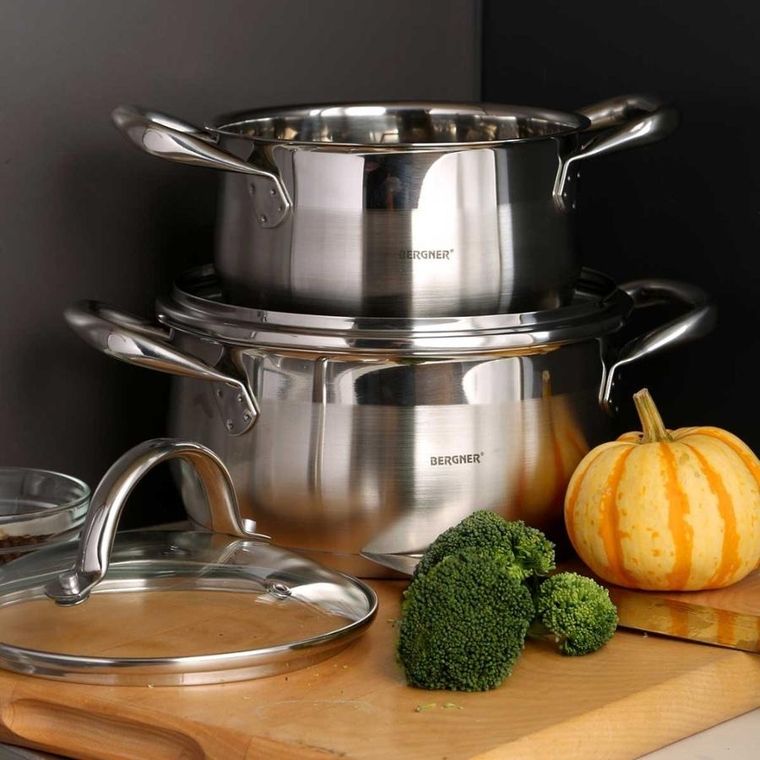 Bergner, Gourmet Line, garnek stalowy, 5,6l