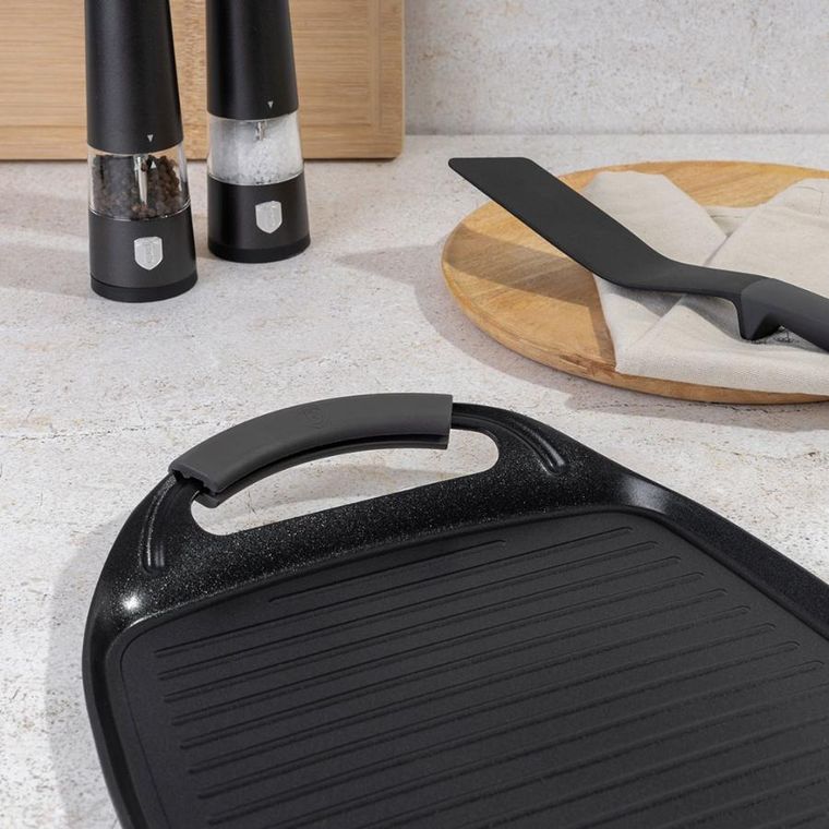 Berlinger Haus, Anthracite, płyta grillowa tytanowa, 47 cm