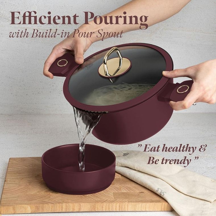 Berlinger Haus, Leonardo, garnek tytanowy z pokrywą, 8l