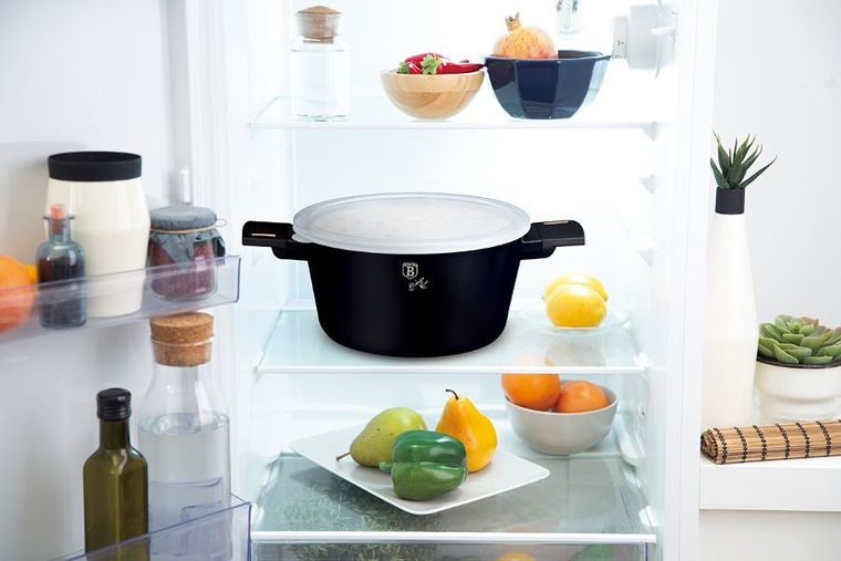 Berlinger Haus, Monaco, zestaw: garnek z pokrywą + patelnia tytanowa, 4 elementy