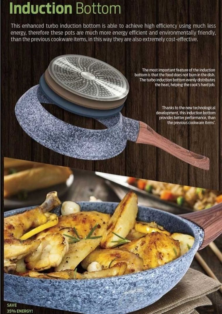 Berlinger Haus, patelnia granitowa, Forest Line, 30 cm