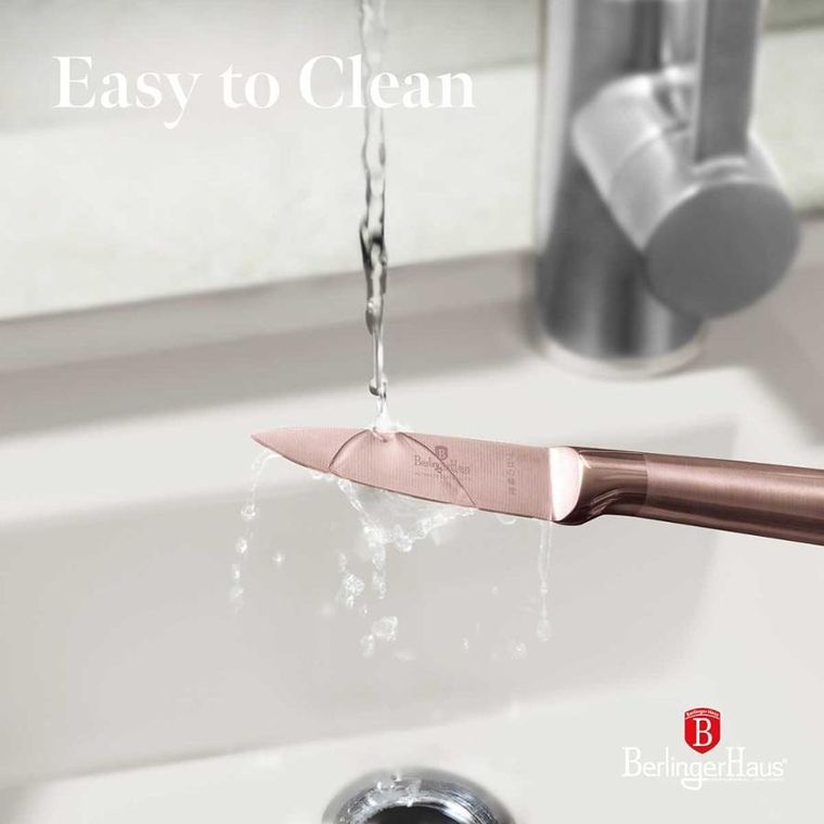 Berlinger Haus, Rose Gold, stalowy nóż do obierania, 9,5 cm, bh-2939