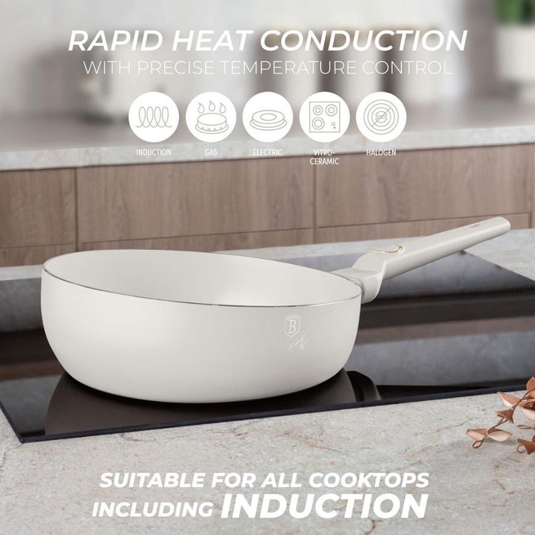 Berlinger Haus, Sahara, Flip, wok patelnia tytanowa, 26 cm