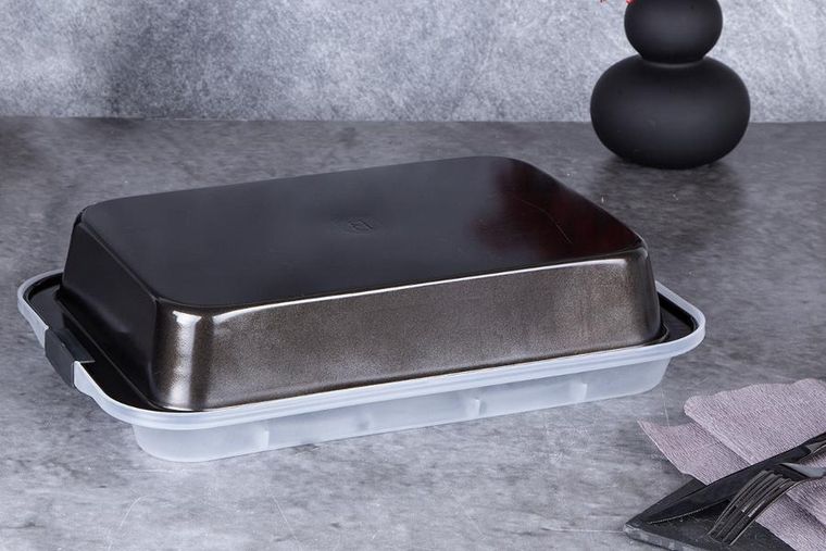 Berlinger Haus, Shiny Black, forma do pieczenia z pokrywą, BH-7840