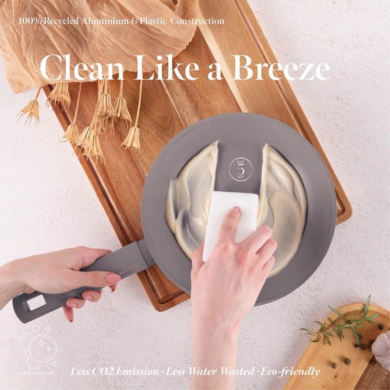 Berlinger Haus, Taupe, zestaw patelni tytanowych, 3 szt.