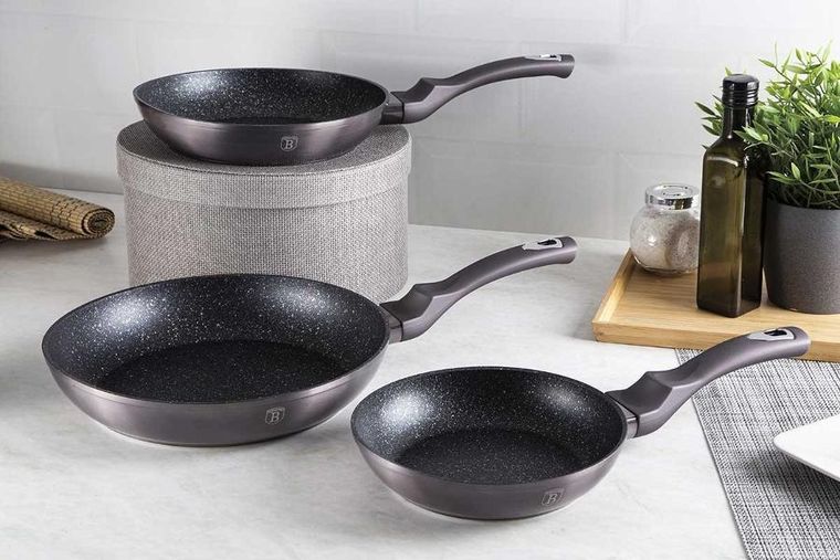 Berlinger Haus, zestaw 3 patelni granitowych