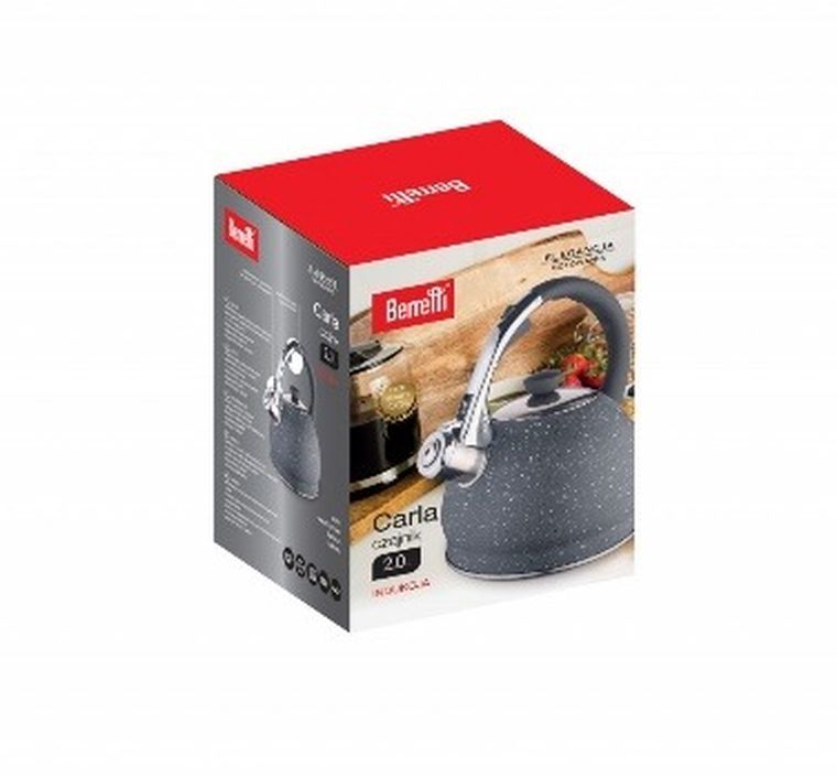 Berretti, Carla, czajnik, szary marmur, 2l