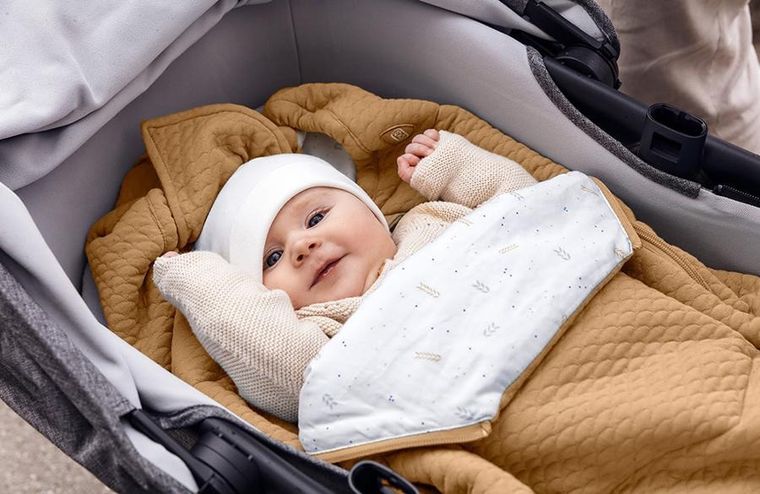 BeSafe Voksi, Breeze, śpiworek do fotelika i wózka, szary