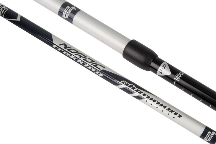 Best Sporting, kije do nordic walking, 2-sekwencje, czarne