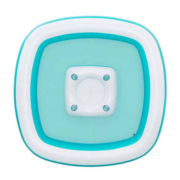 Bestway, basen dmuchany z pływającym stolikiem, kwadratowy, 218-218-48 cm