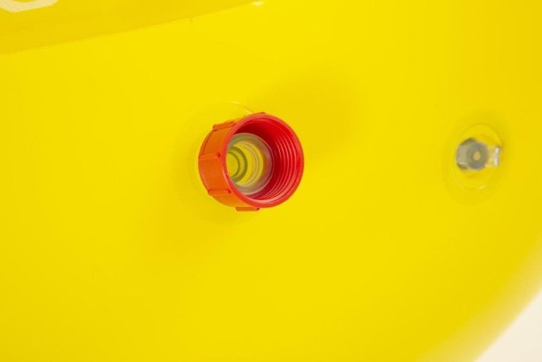 Bestway, basen dmuchany ze spryskiwaczem, uśmiechnięta buźka, 165-144-69 cm