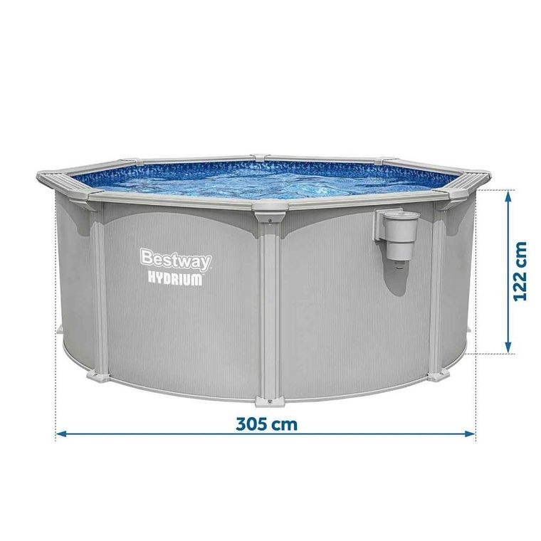 Bestway, basen ogrodowy, panelowy, całoroczny, 13w1, 305-122 cm