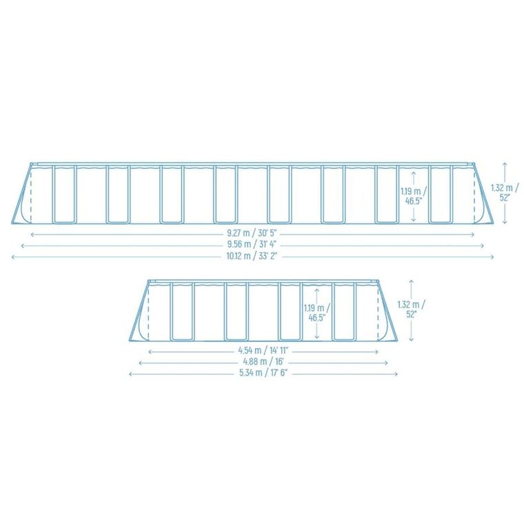 Bestway, basen ogrodowy, stelażowy, 11w1, 956-488-132 cm