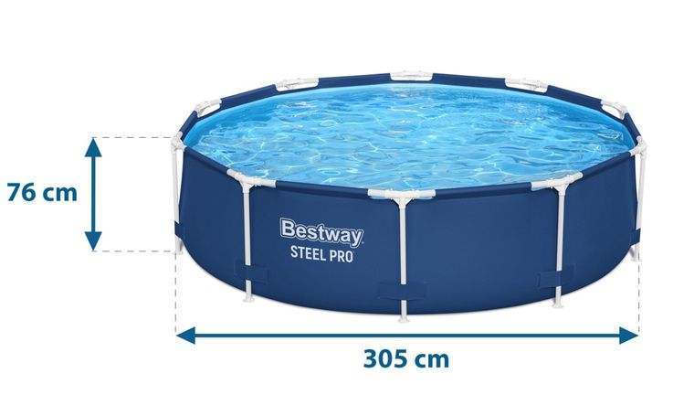Bestway, basen ogrodowy, stelażowy, 16w1, 305-76 cm