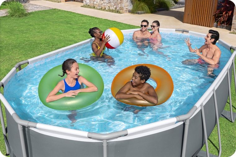 Bestway, basen ogrodowy, stelażowy, 488-305-107 cm, zestaw 18w1