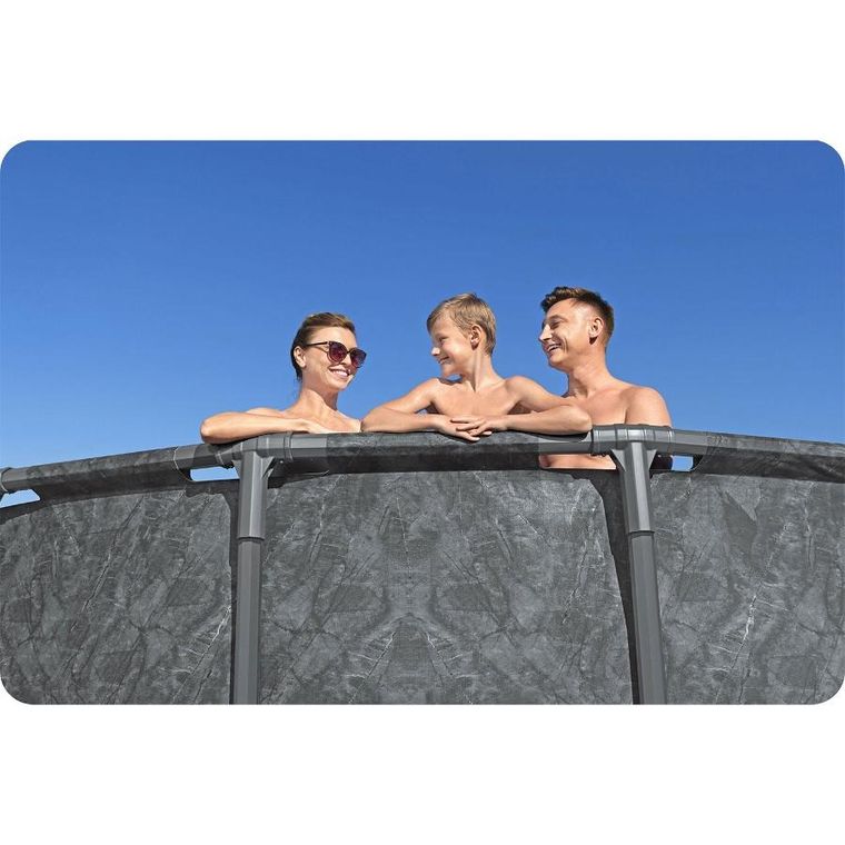 Bestway, basen ogrodowy, stelażowy, zestaw 11w1, 549-132 cm