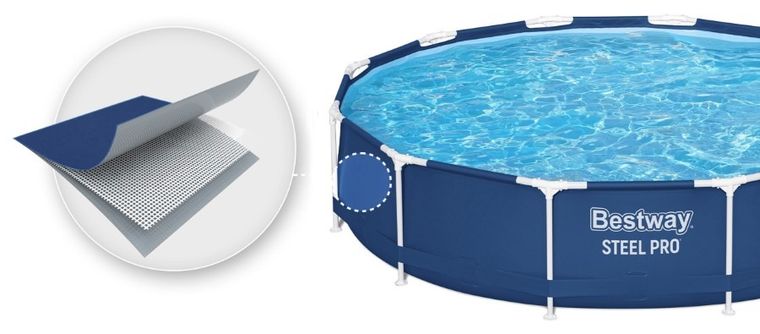 Bestway, basen ogrodowy, stelażowy, zestaw 7w1, 366-76 cm
