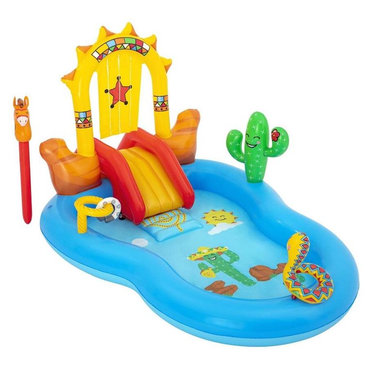 Bestway, plac zabaw dmuchany, Dziki Zachód, 264-188-140 cm