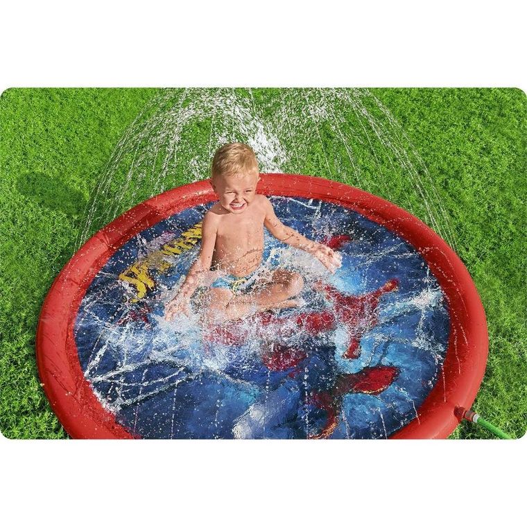 Bestway, Spider-Man, basen dmuchany z fontanną, 165 cm