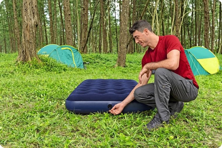 Bestway, Twin, materac welurowy, 188-99-22 cm