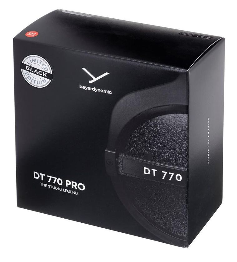 Beyerdynamic, DT 770 PRO 250 OHM BLACK, słuchawki studyjne, zamknięte