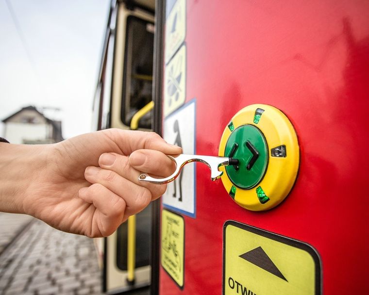 Bezdotykowy dotykacz, srebrny