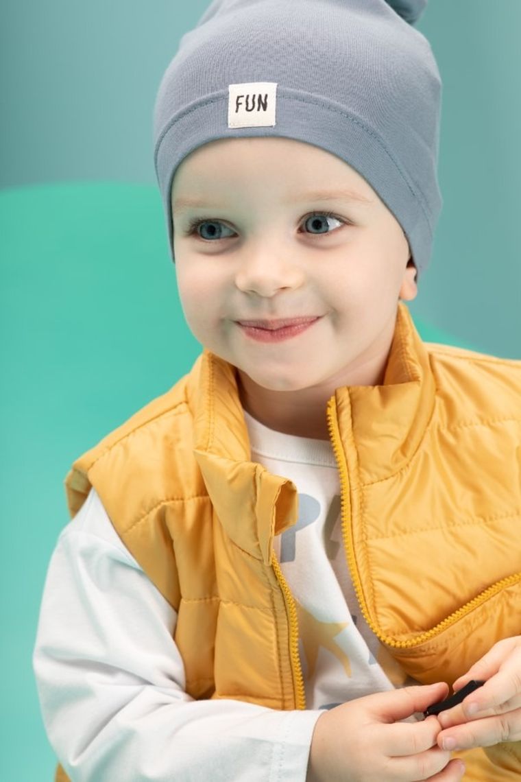 Bezrękawnik chłopięcy, żółty, Fun, Pinokio