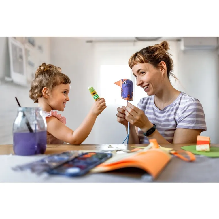 Bic, ECOlustions, Glue Stick Decor, klej, 8g, 4 szt.