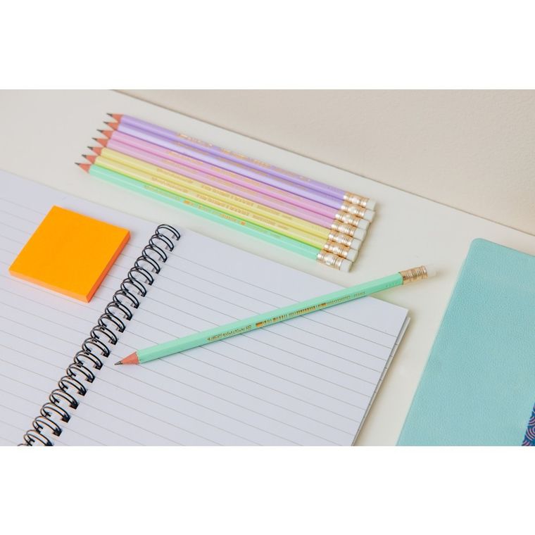 Bic, Evolution Pastel, ołówek z gumką, 5 szt.