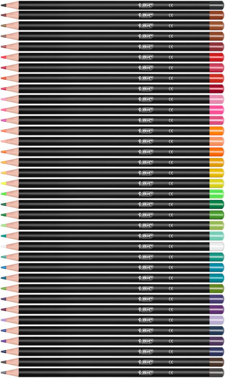 Bic, Intensity, kredki ołówkowe premium, 36 kolorów
