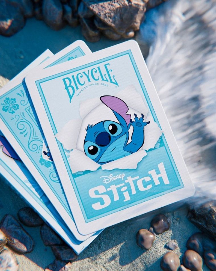 Bicycle, Disney, Stitch, karty do gry