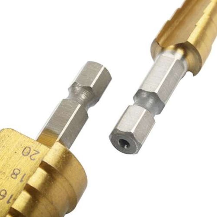 Bigstren, zestaw wierteł stożkowych, 3 szt.