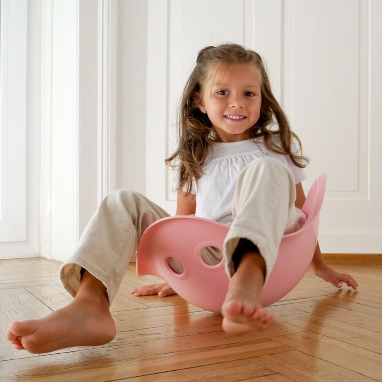 Bilibo, muszelka do zabawy, pudrowo różowa