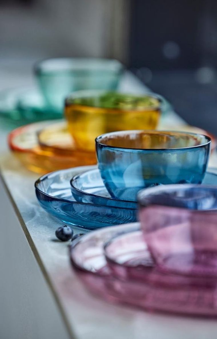 Bitz, Kusintha, talerz, amber, 18 cm